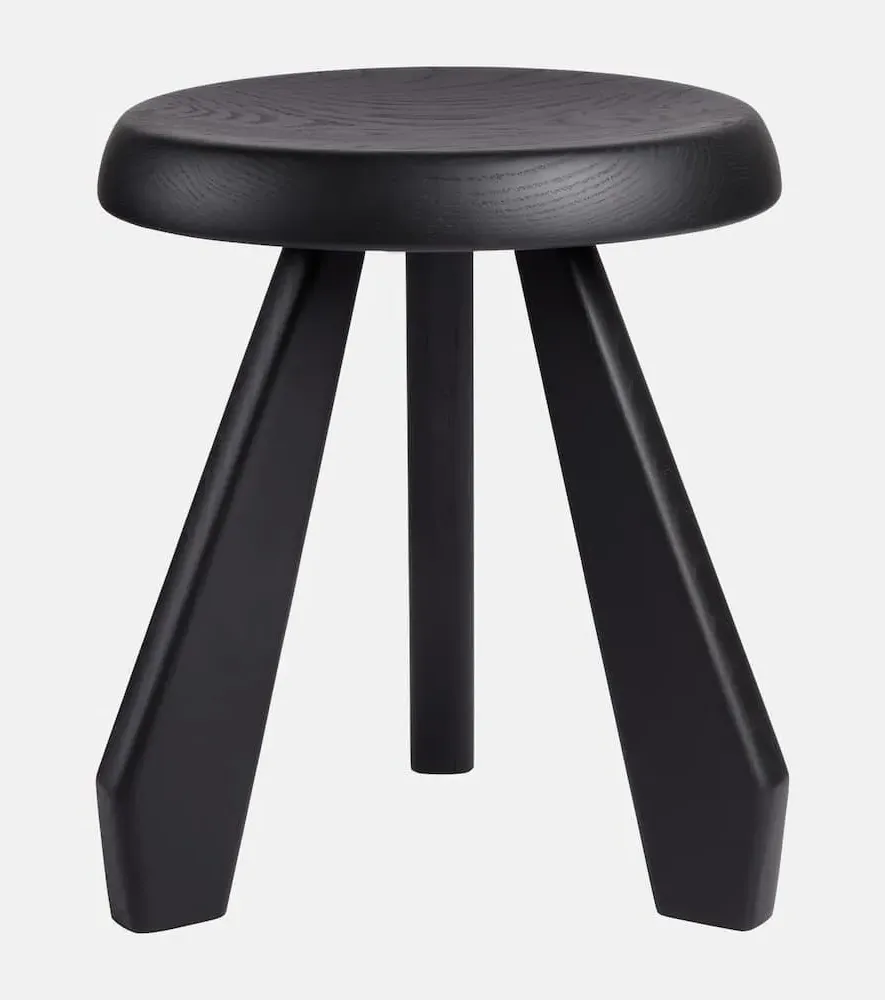 Meribel Stool - Black, Oak