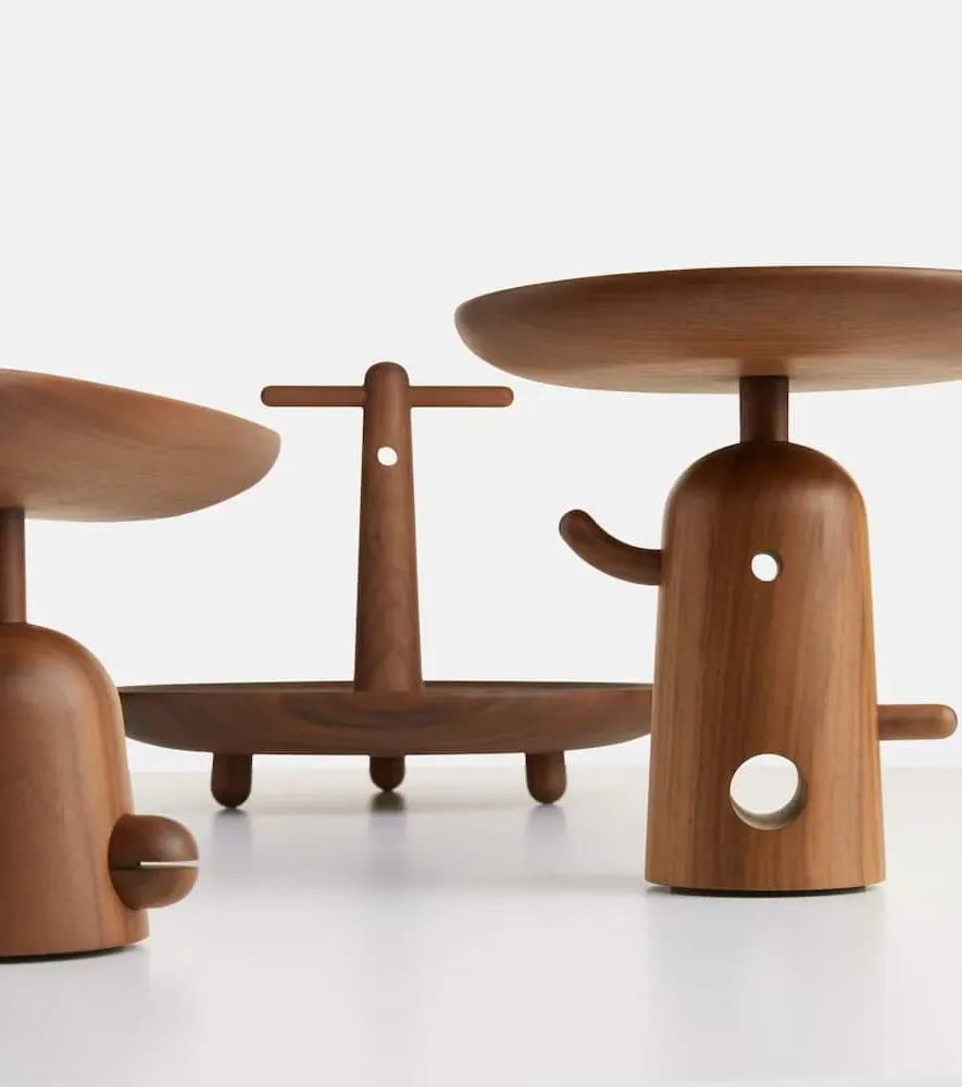 Réaction Poétique Centerpiece with Handle - Walnut