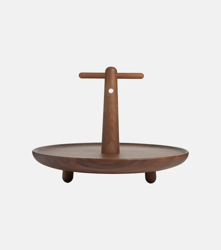 Réaction Poétique Centerpiece with Handle - Walnut