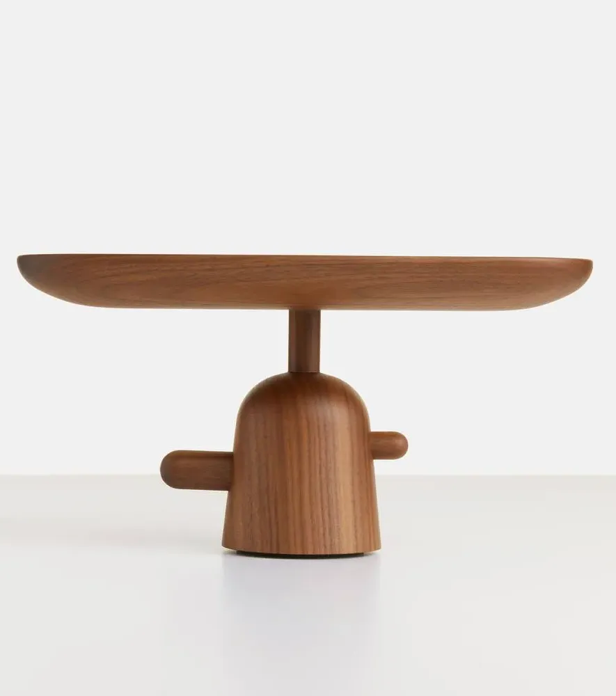 Reaction Poetique Low Centerpiece - Walnut Wood