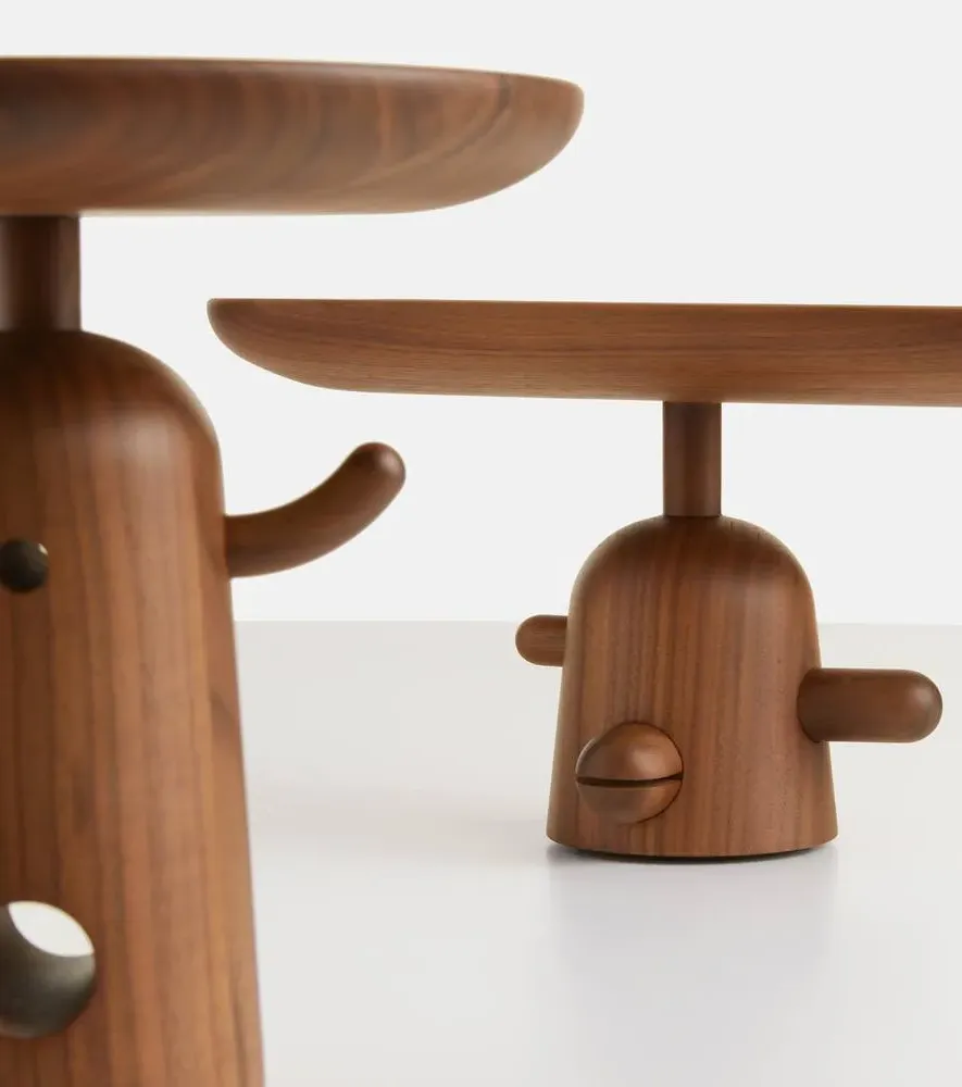 Reaction Poetique Low Centerpiece - Walnut Wood