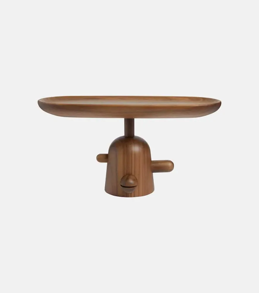 Reaction Poetique Low Centerpiece - Walnut Wood