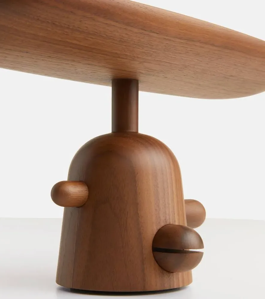 Reaction Poetique Low Centerpiece - Walnut Wood