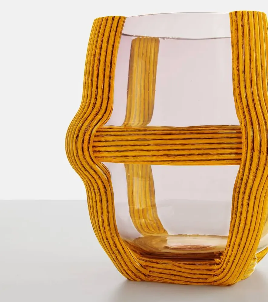 Sestiere Glass Vase by Patricia Urquiola - Lemon Yellow