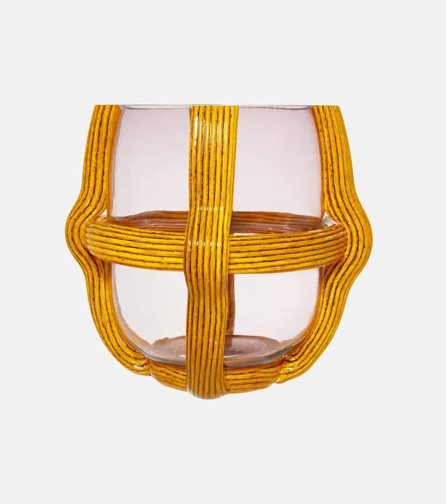Sestiere Glass Vase by Patricia Urquiola - Lemon Yellow