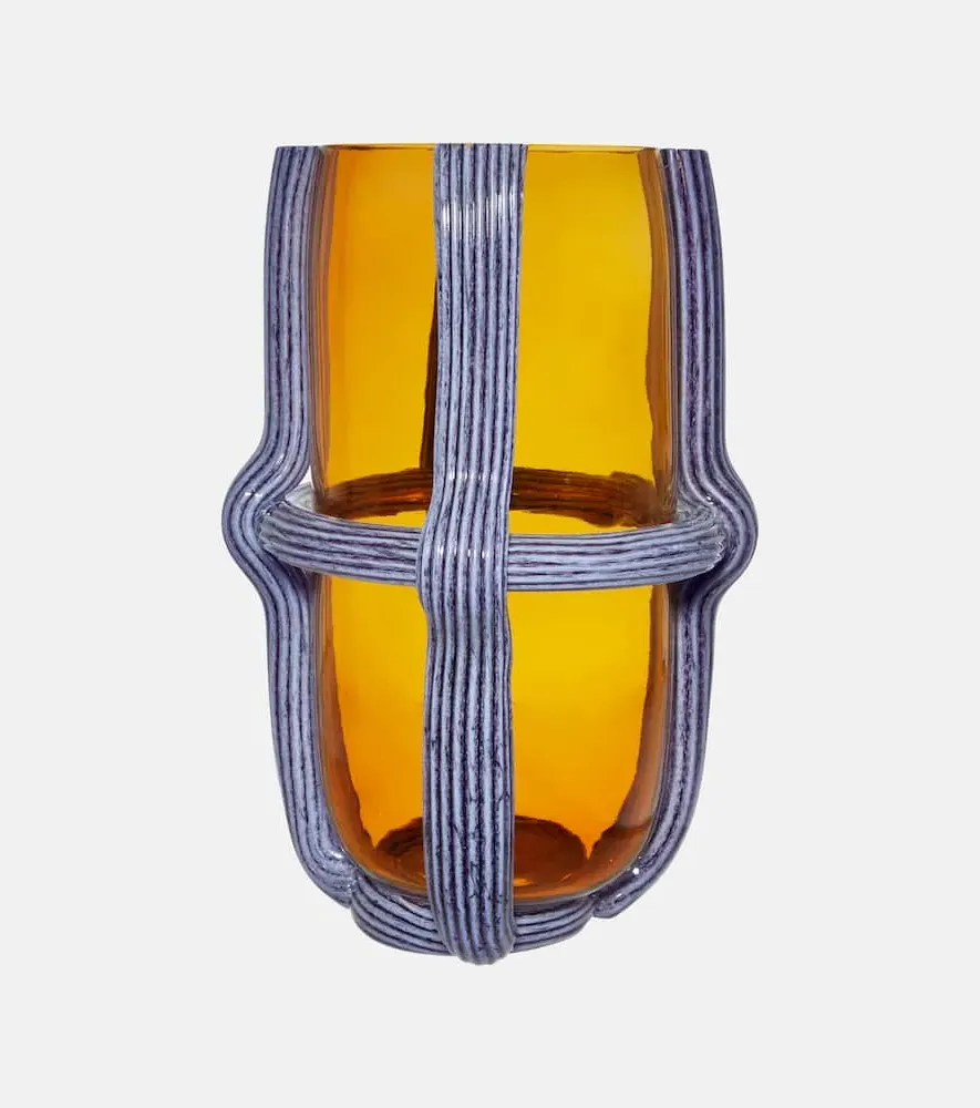 Sestiere Tall Vase by Patricia Urquiola - Orange, Murano Glass