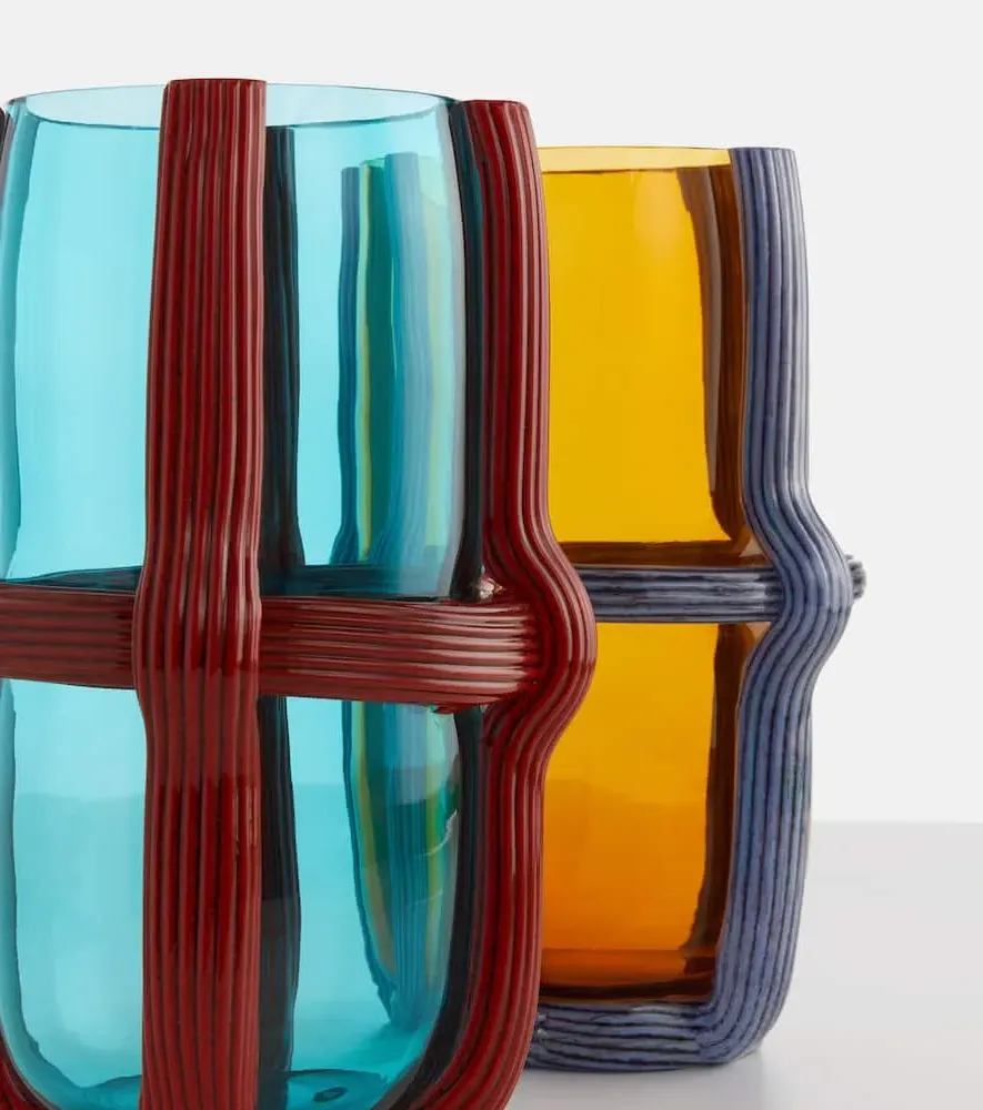 Sestiere Tall Vase by Patricia Urquiola - Orange, Murano Glass