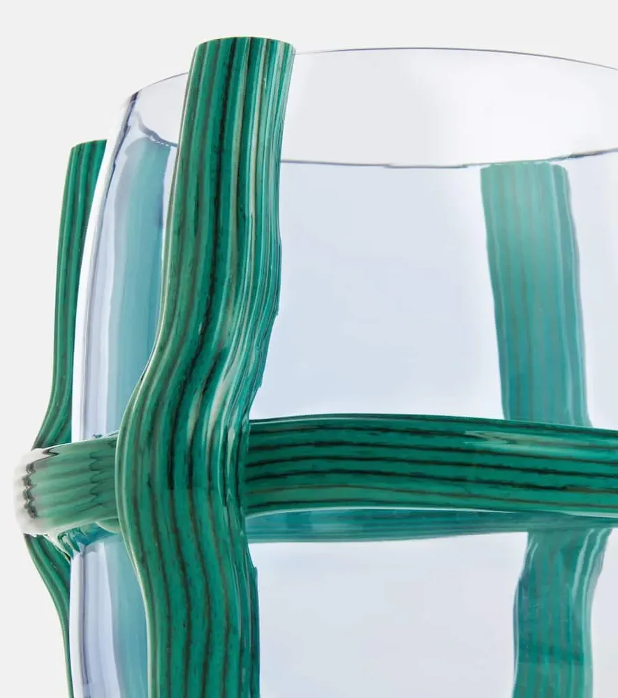 Sestiere Vase by Patricia Urquiola - Petrol Green, Murano Glass
