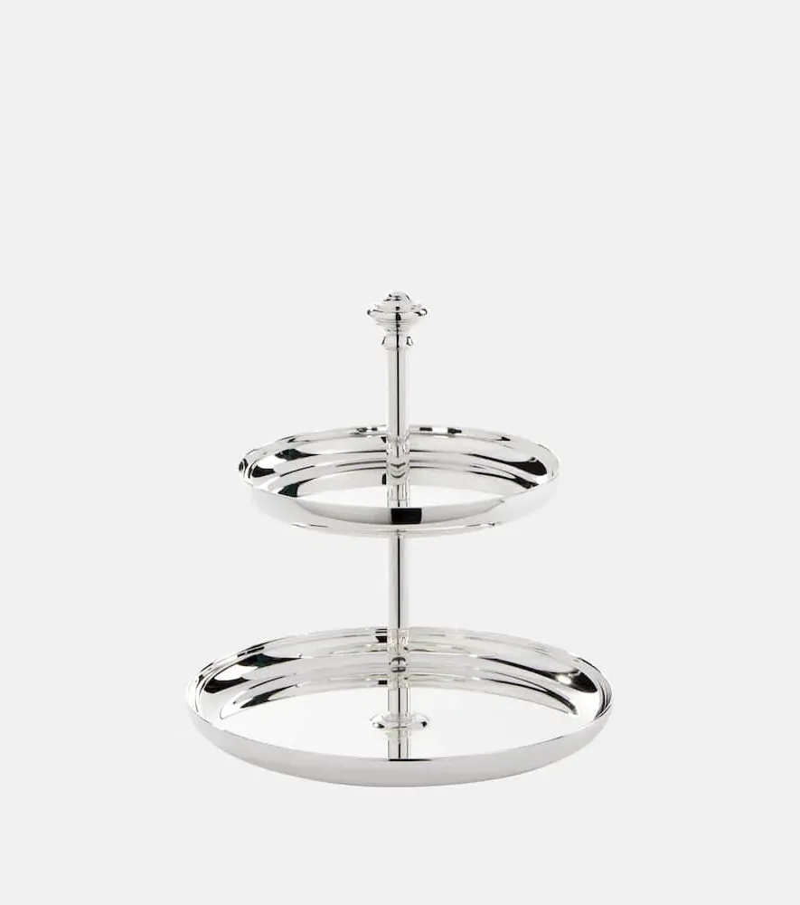 Albi Cake Stand - Silver, Silver-Plated Brass