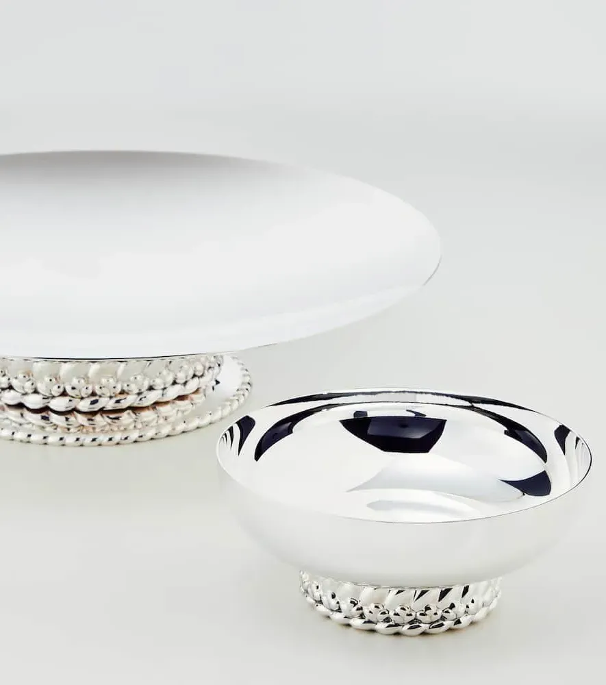 Babylone Large Bowl - Silver, Silver-Plated Brass