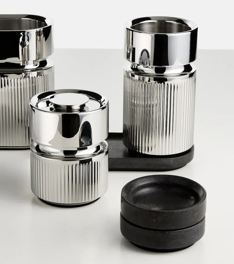 Club 30 5-Piece Bar Set - Stainless Steel, Natural Stone by Mytheresa, alternate view