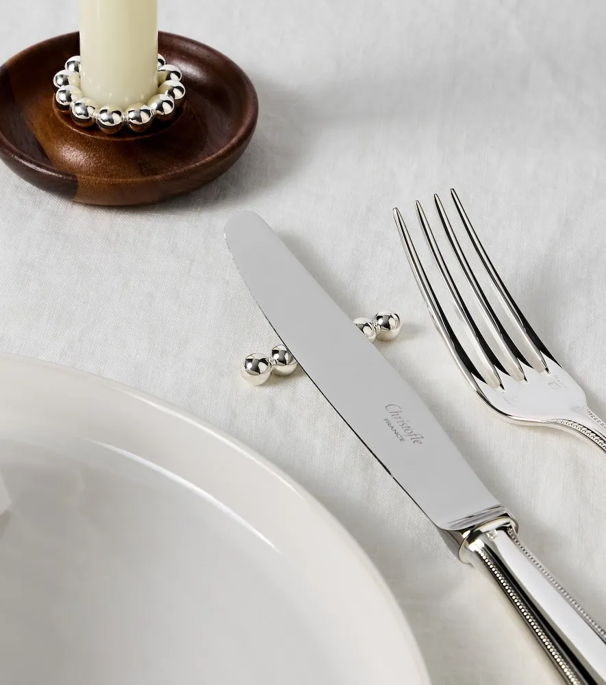 Perles Set of 2 Knife Rests - Silver-Plated Metal by Mytheresa, image 2
