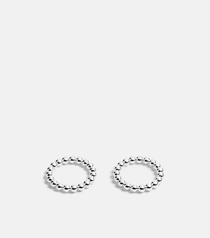 Perles Set of 2 Napkin Rings - Silver-Plated Metal by Mytheresa