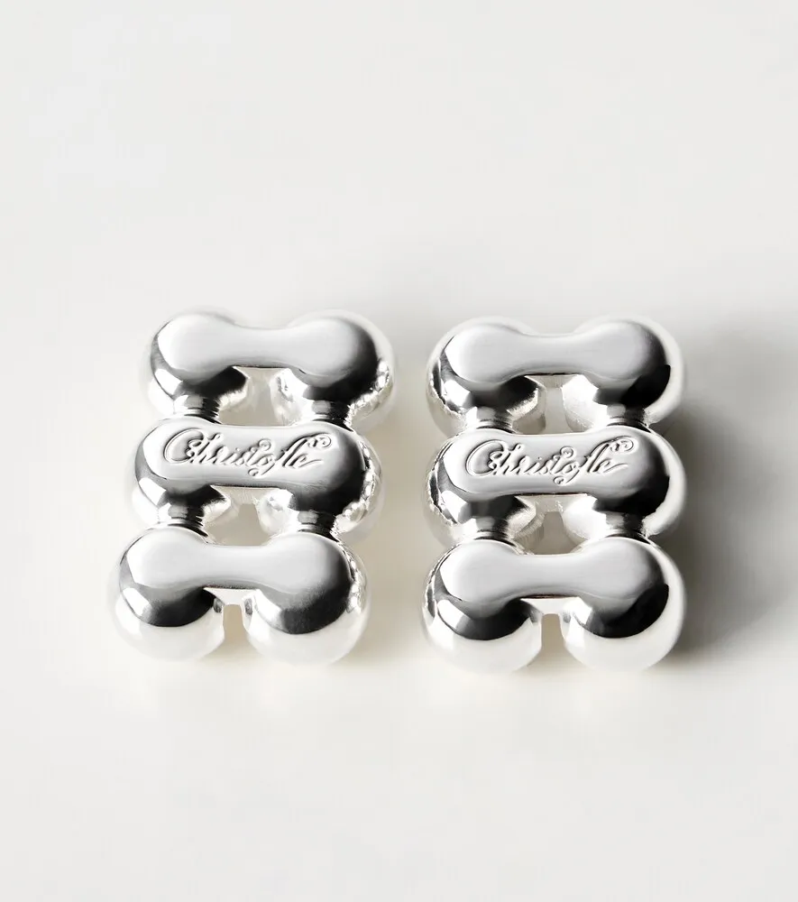 Perles Set of 2 Place Card Holders - Silver-Plated Metal by Mytheresa, alternate view