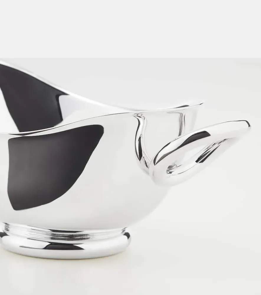 Vertigo Medium Gravy Boat by Andrée Putman - Silver