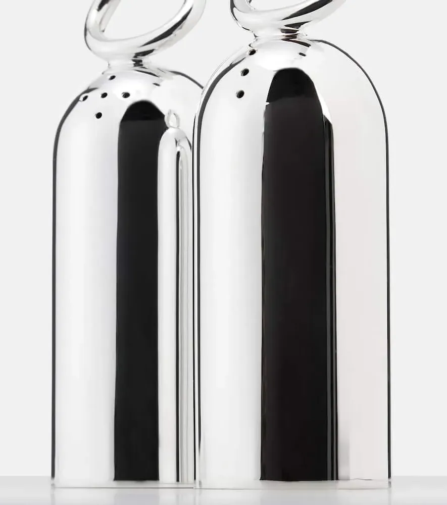 Vertigo Salt and Pepper Shakers by Andrée Putman - Silver image