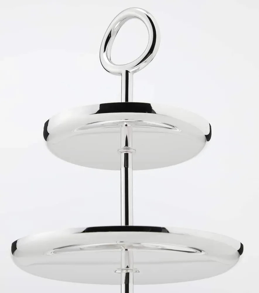 Vertigo Serving Stand by Andrée Putman - Silver