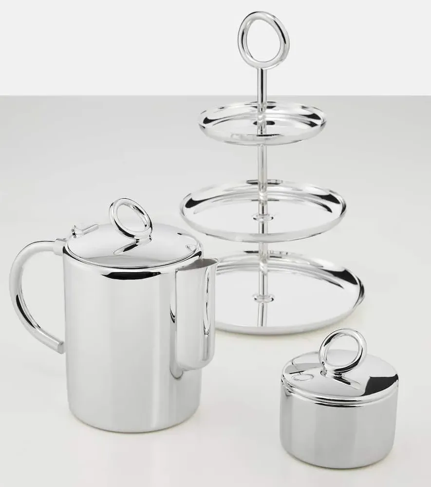 Vertigo Serving Stand by Andrée Putman - Silver