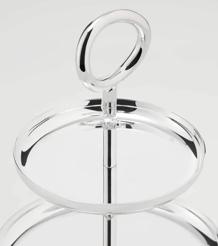 Vertigo Serving Stand by Andrée Putman - Silver