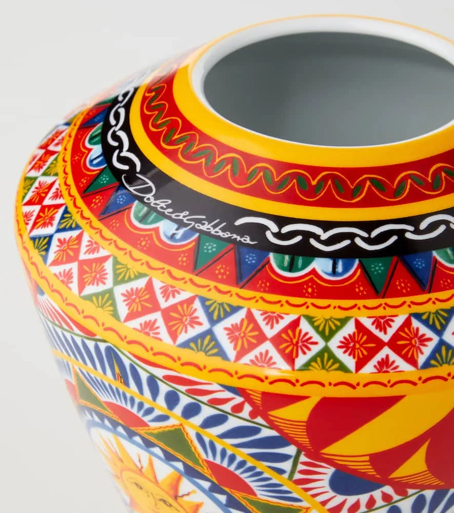 Carretto Small Porcelain Vase - Multicolor