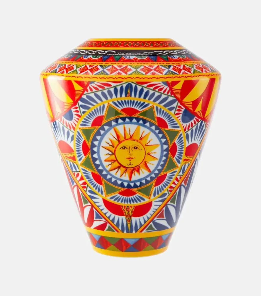 Carretto Small Porcelain Vase - Multicolor