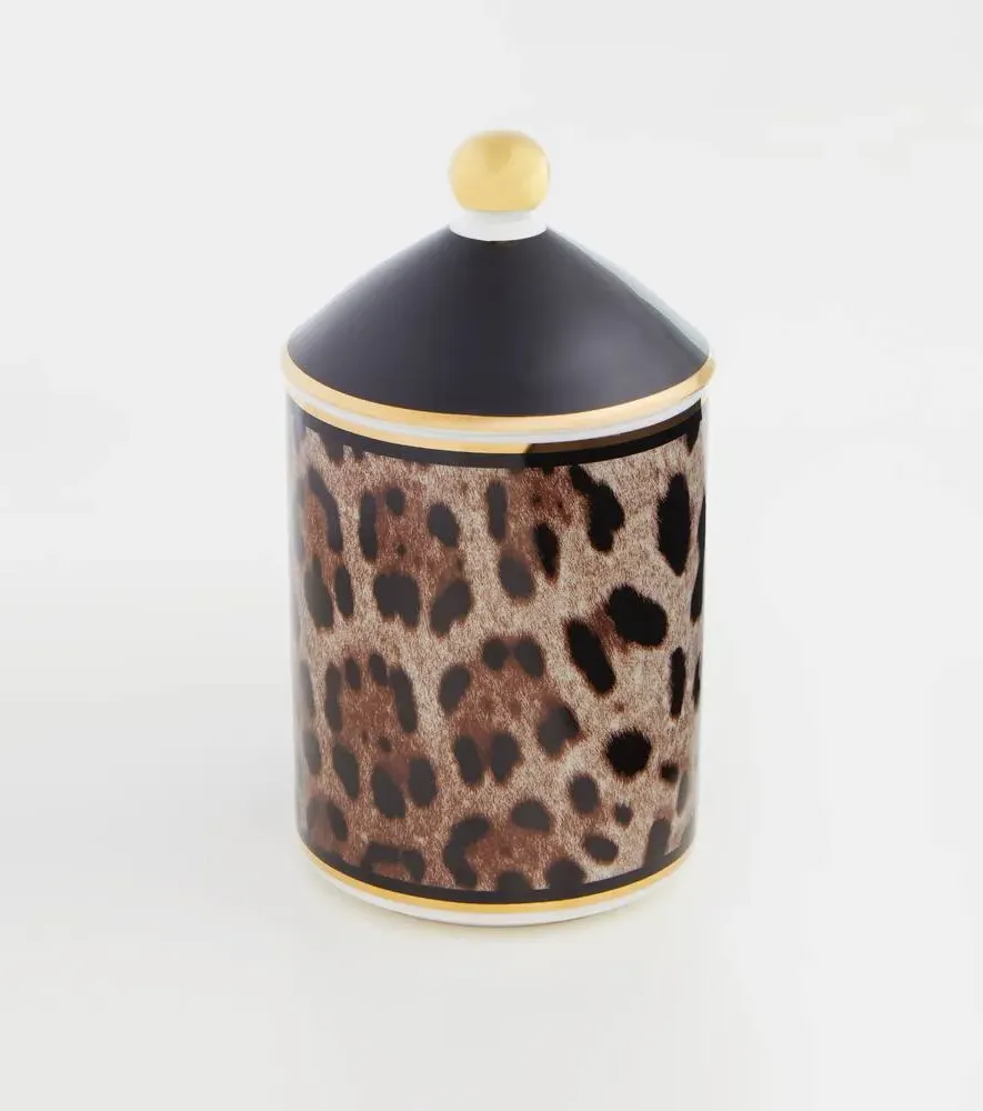 Patchouli Glass Scented Candle - Brown