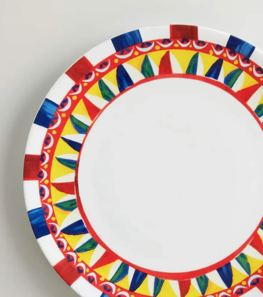 Porcelain Charger Plate - Multicolor