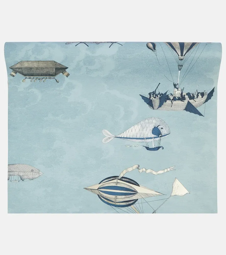Cole & Son Macchine Volanti Wallpaper - Blue, Paper by Mytheresa