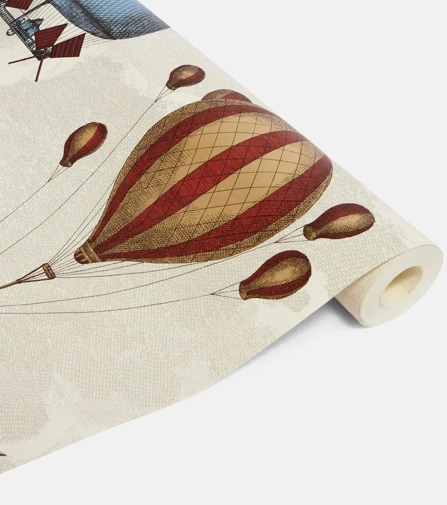 Cole & Son Macchine Volanti Wallpaper - Grey, Paper by Mytheresa, alternate view