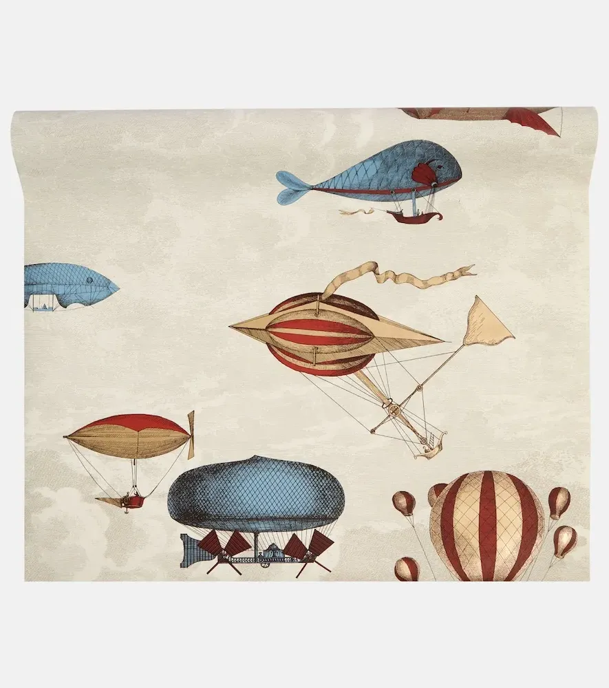 Cole & Son Macchine Volanti Wallpaper - Grey, Paper by Mytheresa