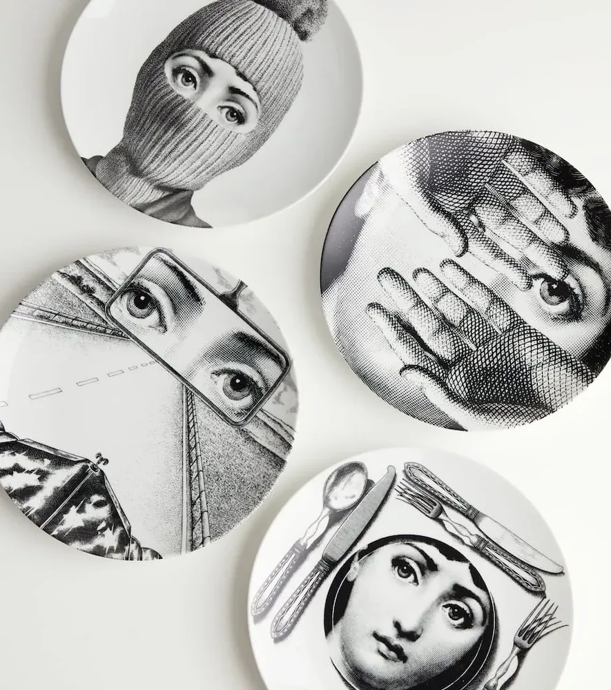 Cupola Pantheon Roma Plate - White, Porcelain image