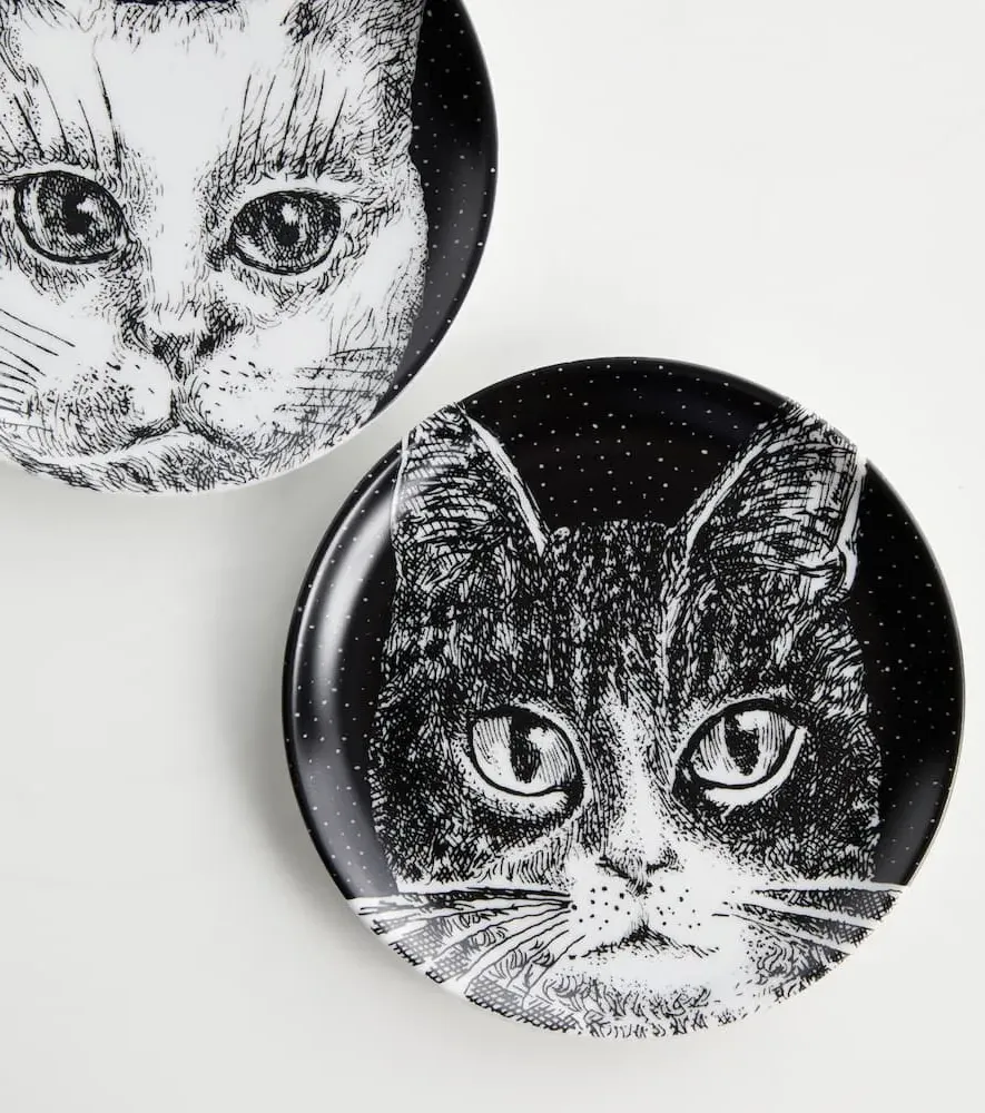 High Fidelity Set of 6 Porcelain Coasters - White, Porcelain