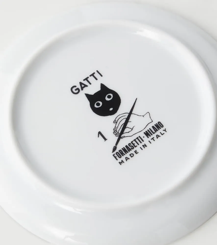 High Fidelity Set of 6 Porcelain Coasters - White, Porcelain