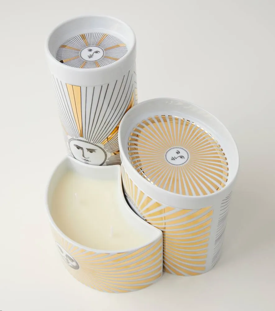 Nel Mentre Set of 3 Scented Candles - Gold, Ceramic