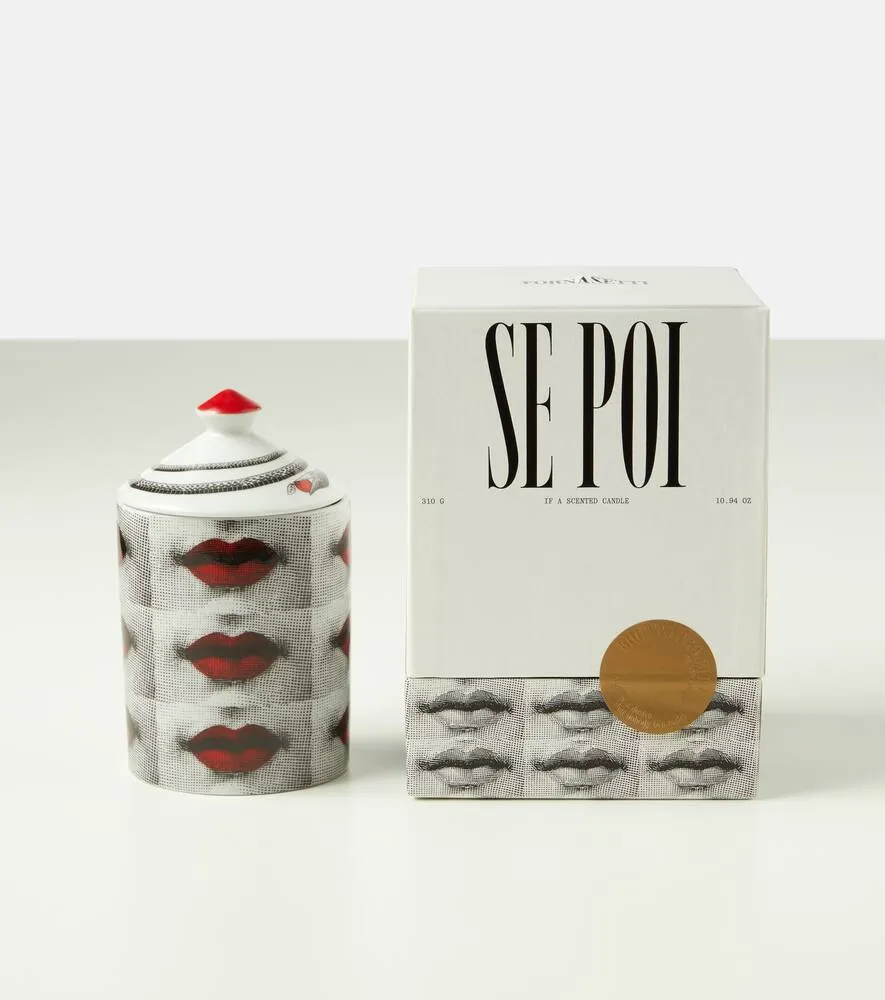 Se Poi Scented Candle - Red, Porcelain