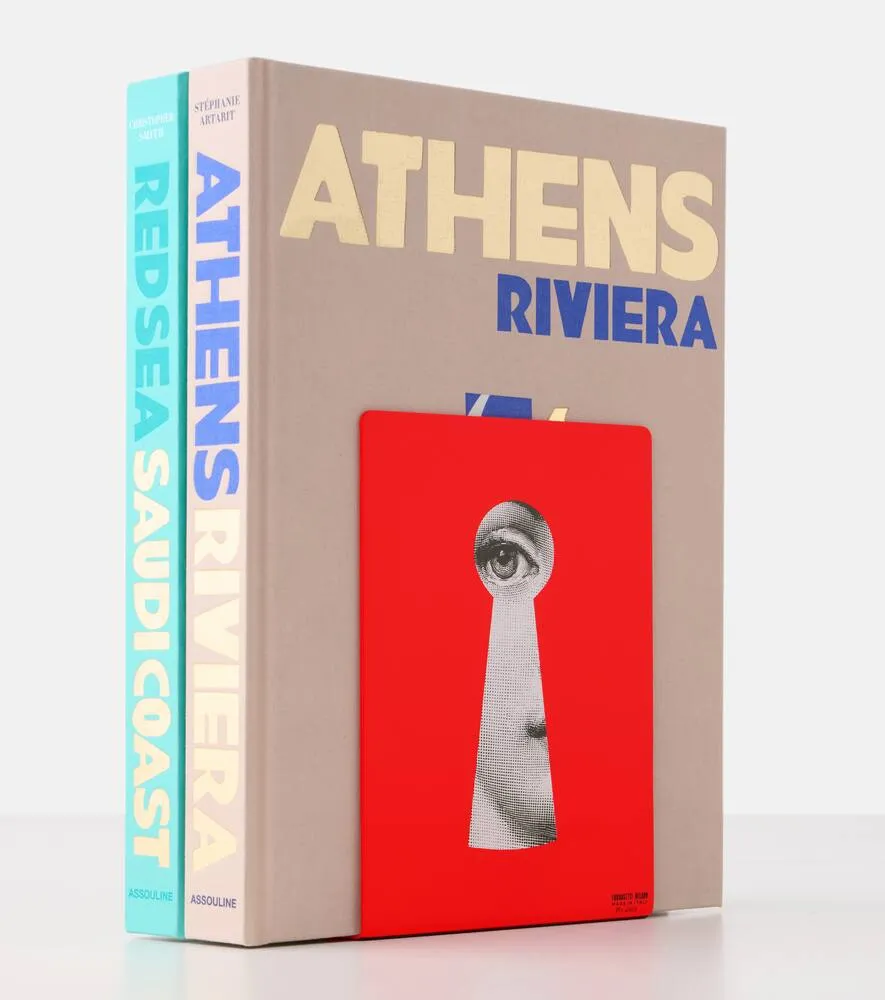 Serratura Metal Bookends - Red, Iron