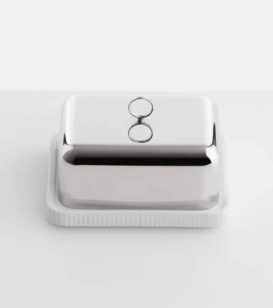 Barnadotte Butter Dish - Silver, Stainless Steel image