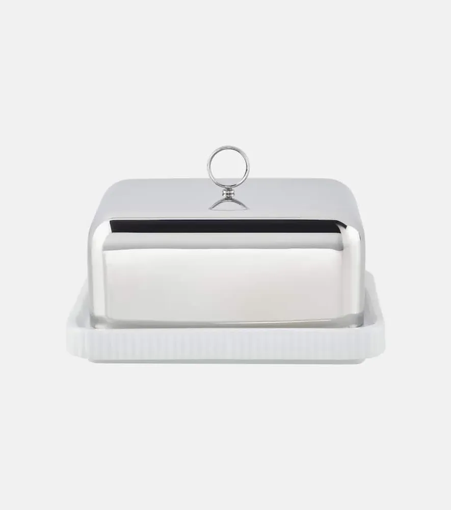 Bernadotte Butter Dish - Silver, Stainless Steel