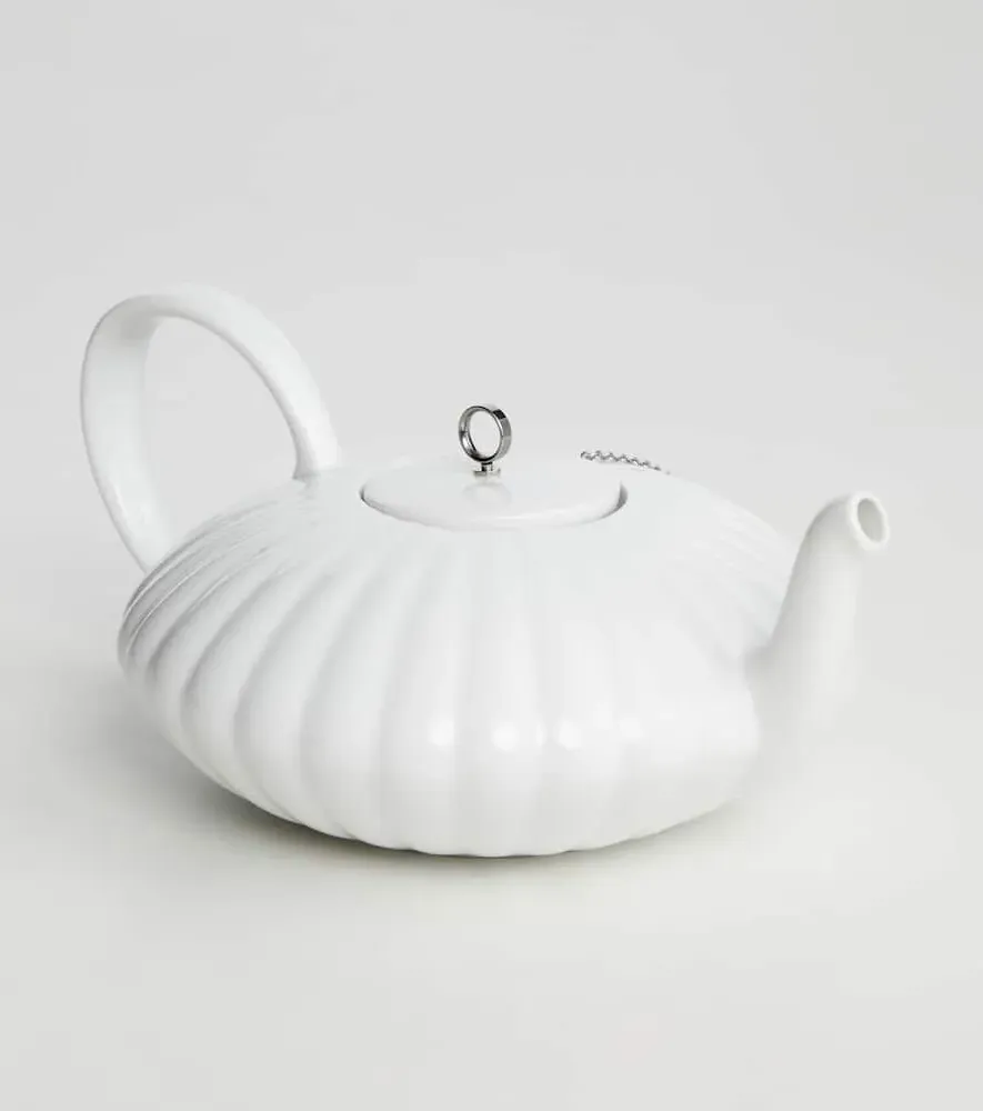 Bernadotte Porcelain Teapot - White, Porcelain