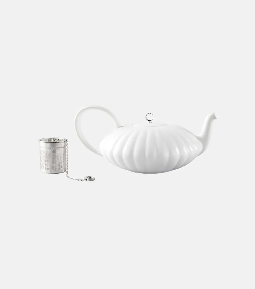 Bernadotte Porcelain Teapot - White, Porcelain