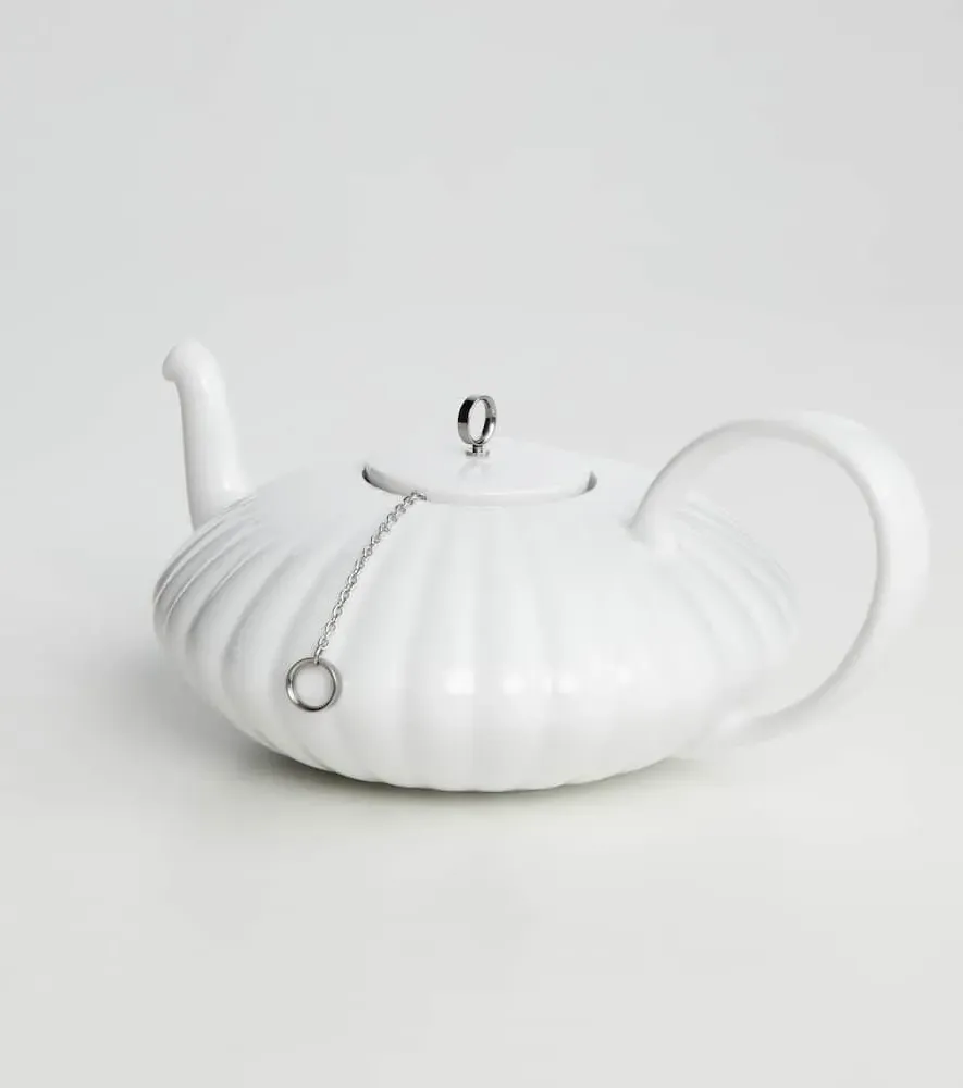 Bernadotte Porcelain Teapot - White, Porcelain