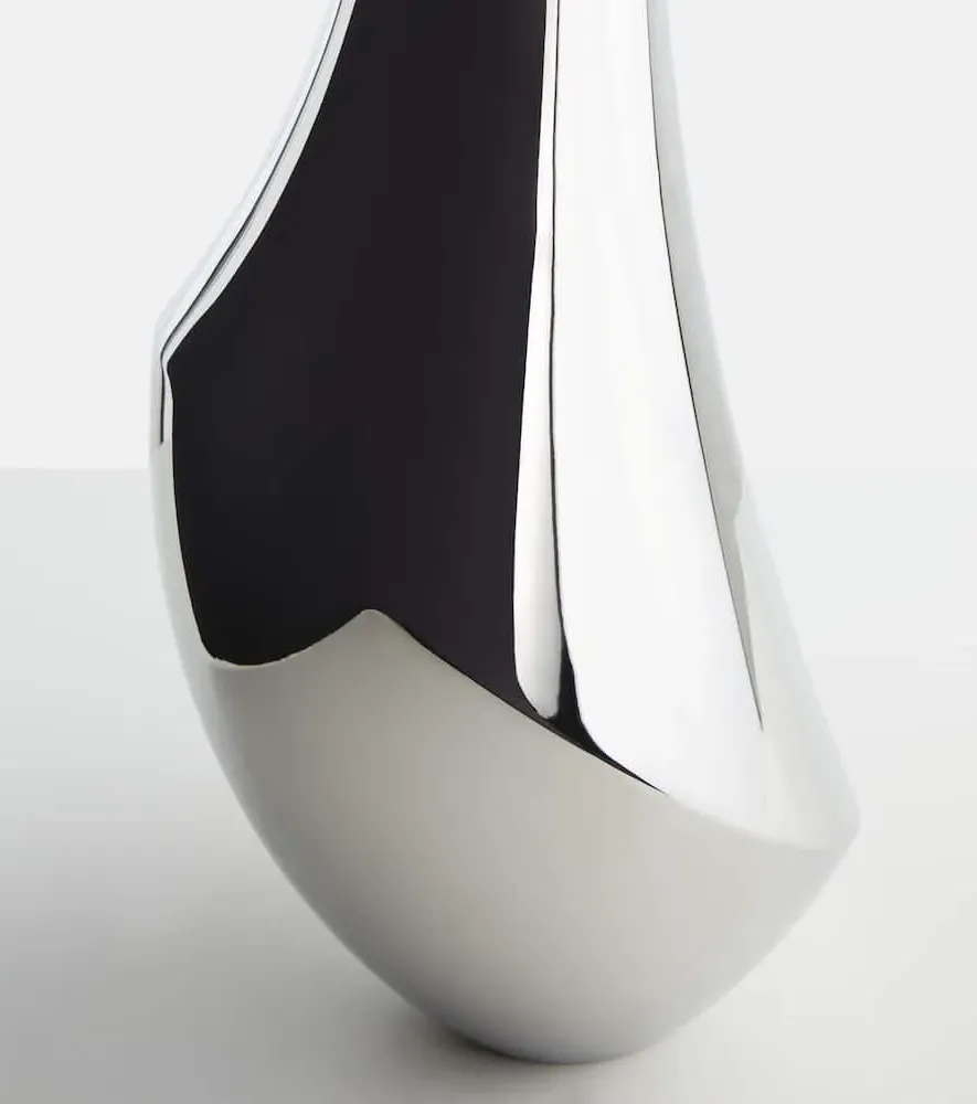 Flora Large Stainless Steel Vase - Silver