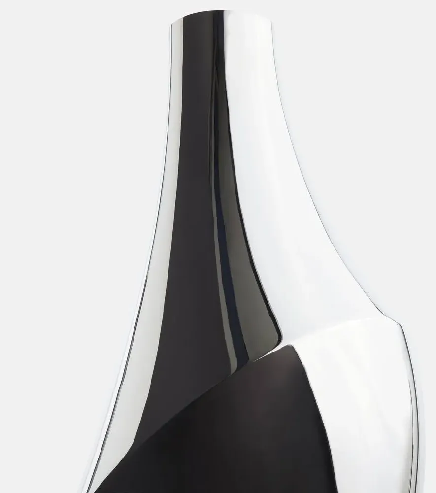 Flora Large Stainless Steel Vase - Silver