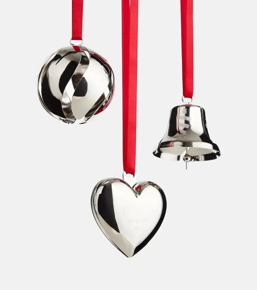 Set of 3 Ornaments - Silver, Brass image