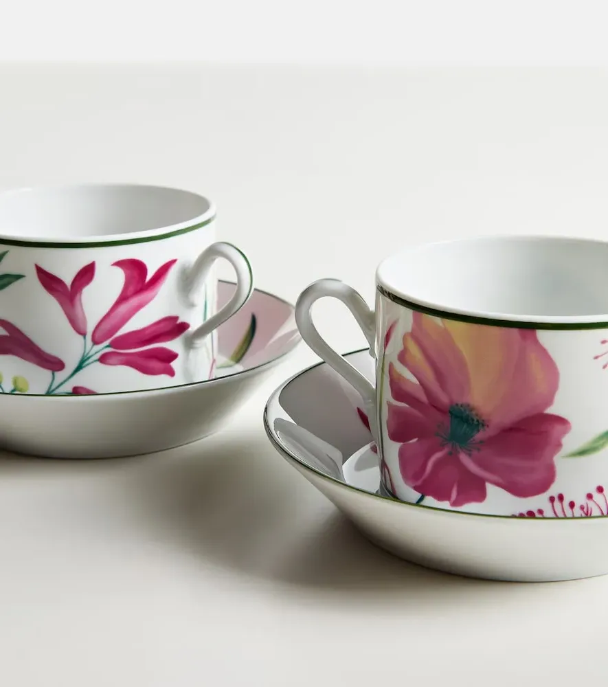 Florenza Set of 2 Teacups and Saucers - Porcelain by Mytheresa, image 4