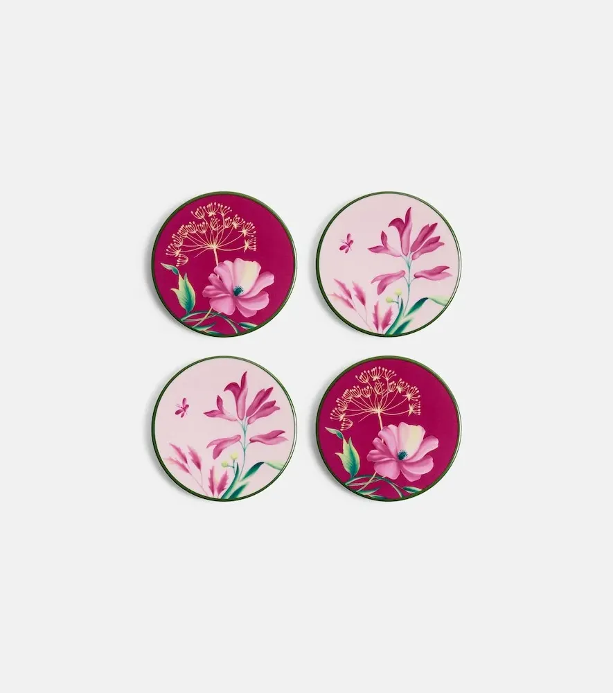 Florenza Set of 4 Porcelain Coasters - Malva by Mytheresa