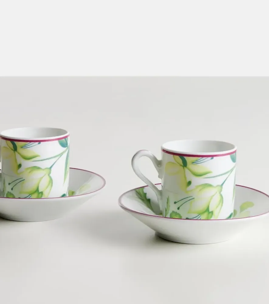 Impero Set of 2 Coffee Cups and Saucers - Acanto, Porcelain by Mytheresa, alternate view