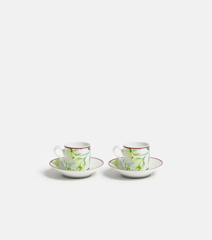 Impero Set of 2 Coffee Cups and Saucers - Acanto, Porcelain by Mytheresa