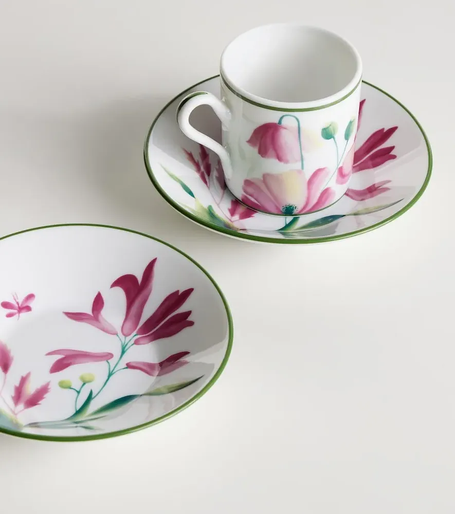 Impero Set of 2 Coffee Cups and Saucers - Malva, Porcelain by Mytheresa, image 2