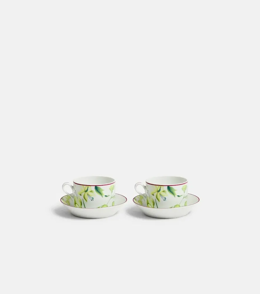 Impero Set of 2 Teacups and Saucers - Acanto, Porcelain by Mytheresa